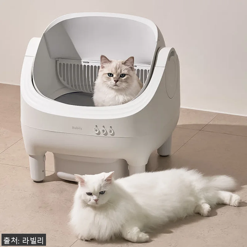 라빌리 오픈형 고양이 자동 화장실 W 관련 이미지 2