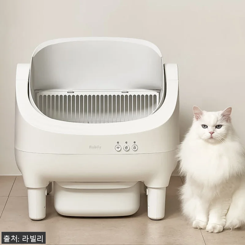라빌리 오픈형 고양이 자동 화장실 W 관련 이미지 3
