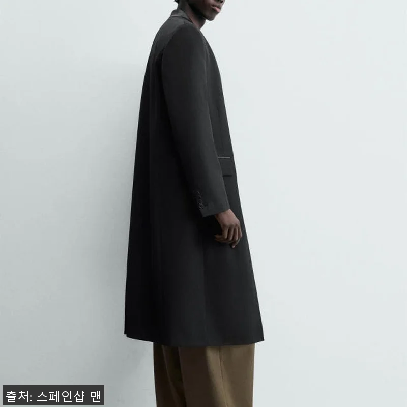 자라 스트라이프 자카드 프록 롱 코트 관련 이미지 4