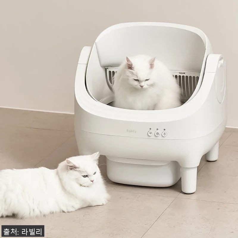 라빌리 오픈형 고양이 자동 화장실 W 관련 이미지 5