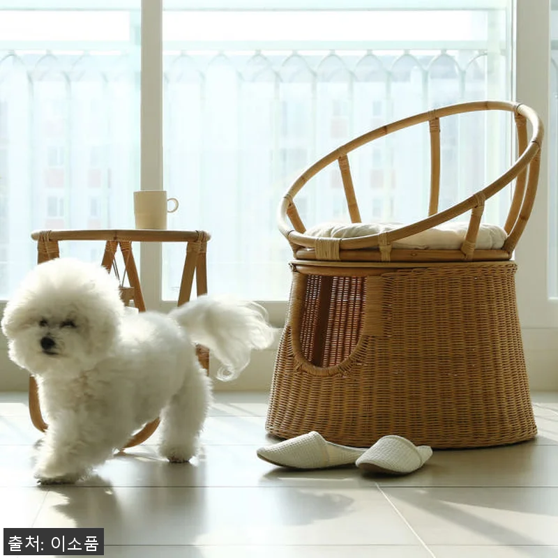 라탄 고양이집 의자 숨숨집 사용후기: 관련 이미지 9