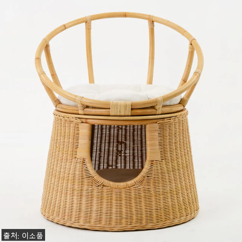 라탄 고양이집 의자 숨숨집 사용후기: 관련 이미지 10