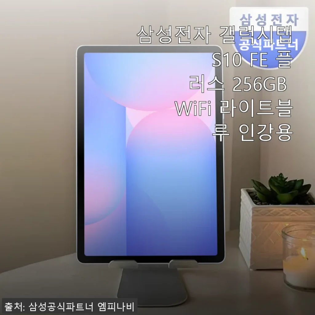삼성전자 갤럭시탭 S10 FE 플러스 256GB WiFi 라이트블루 인강용 사용후기
