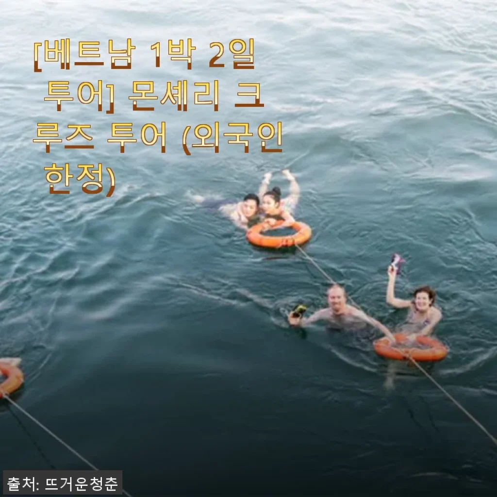 베트남 1박 2일 몬셰리 크루즈 투어 사용후기와 자세한 제품 소개