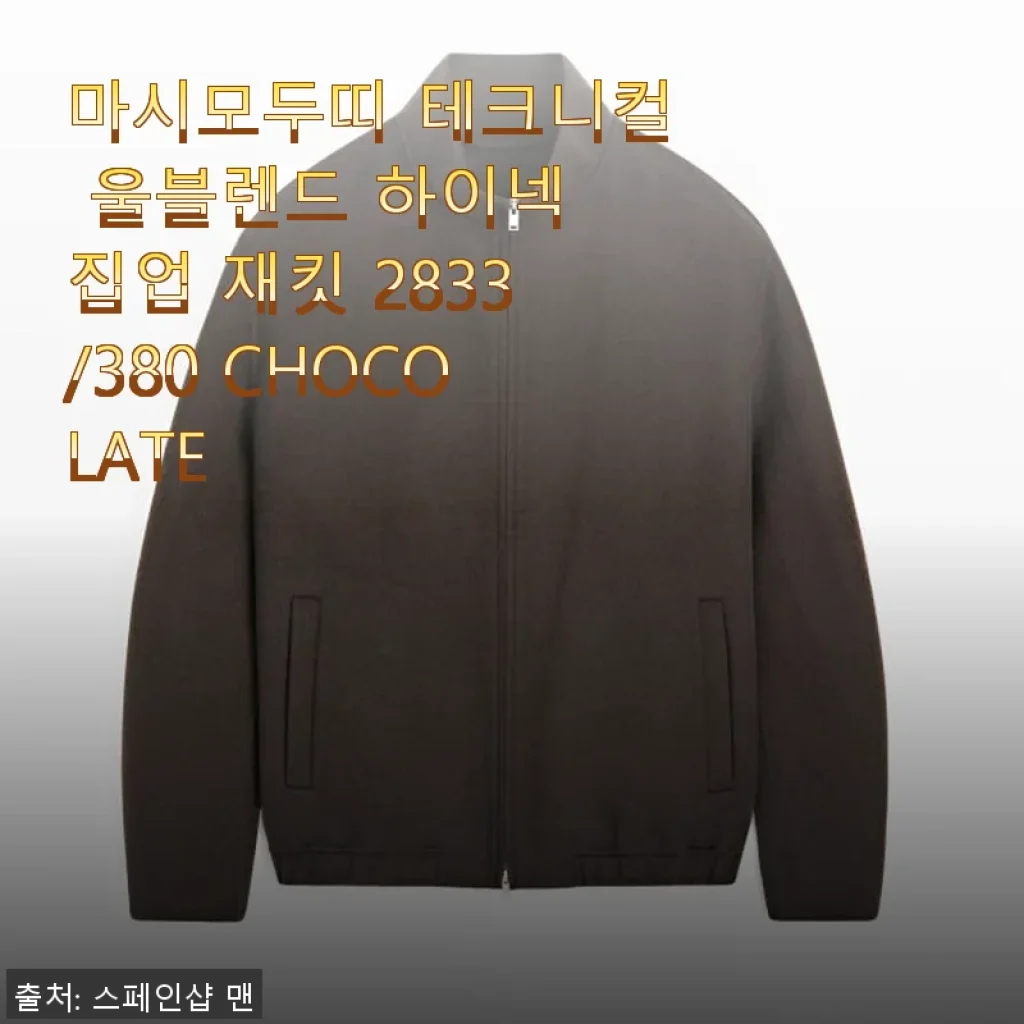 마시모두띠 테크니컬 울블렌드 하이넥 집업 재킷 2833/380 CHOCOLATE 사용후기