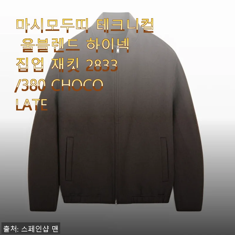 마시모두띠 테크니컬 울블렌드 하이넥 집업 재킷 2833/380 CHOCOLATE 사용후기