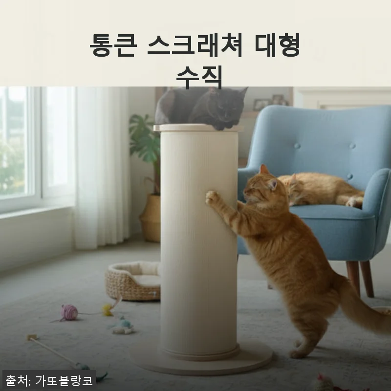 가또블랑코 통큰 스크래쳐 대형 수직, 우리 집 랙돌도 만족한 대형 스크래쳐 사용후기