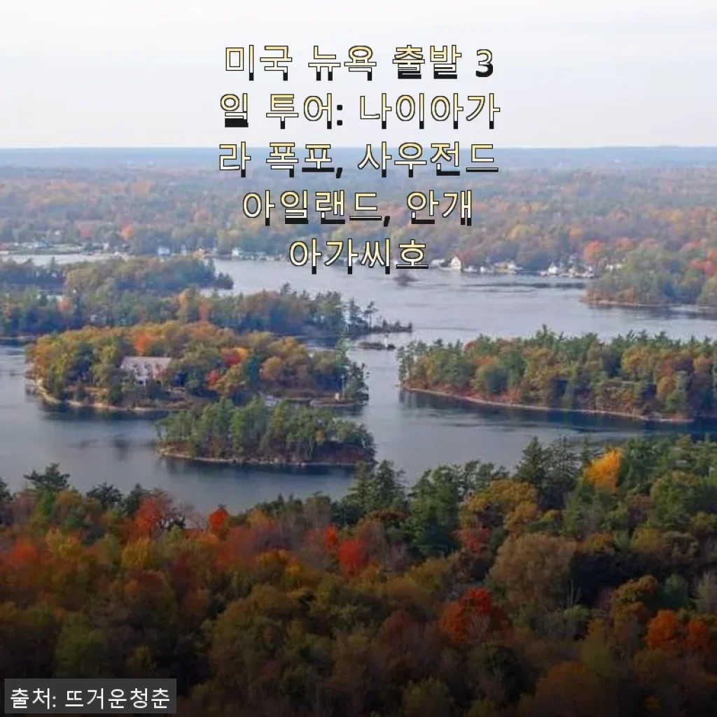 뉴욕 출발 3일 투어: 나이아가라 폭포와 사우전드 아일랜드, 안개 아가씨호 경험 후기
