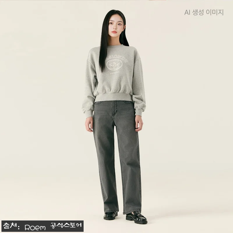 로엠 스트레이트 데님 RMTJG23G 관련 이미지 1