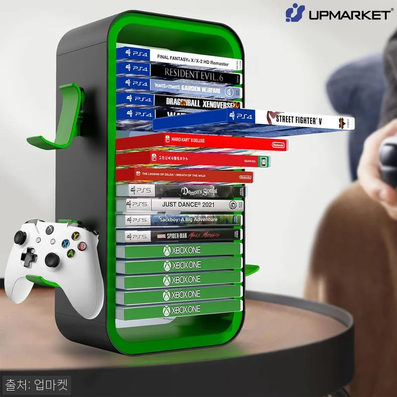 PS5 게임타이틀 수납장 18P 게임패드 거치대, 게임존 정리템으로 체크한 구매 가이드 10 PS5 게임타이틀 수납장 18P 게임 관련 이미지 1