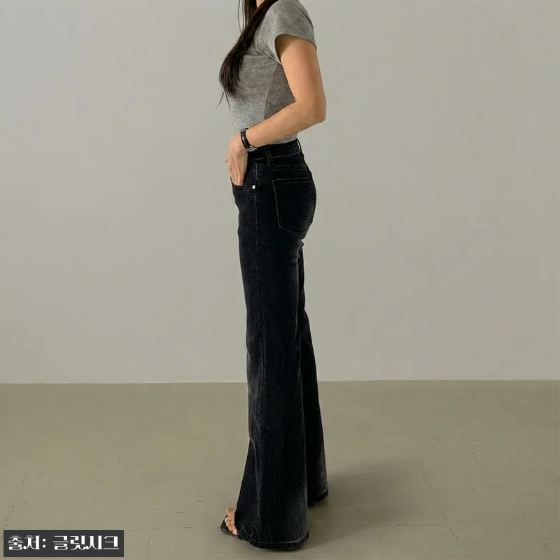 로우라이즈 키작녀청바지 플레어진, 키작녀 기장 옵션이 눈에 띄는 데님 팬츠 체크 후기 16 로우라이즈 키작녀청바지 플레어진, 키 관련 이미지 6