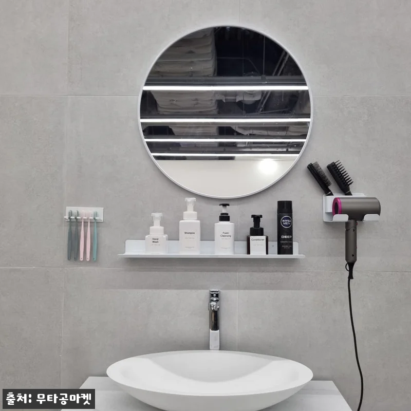 무타공 세면대선반 욕실 화장실선반 일 관련 이미지 8