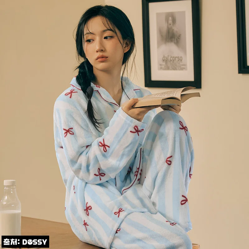 도씨x해원 PICK 플러피 보니 2PACK 긴팔 커플 잠옷, 선물용까지 챙기기 좋은 홈웨어 체크 후기