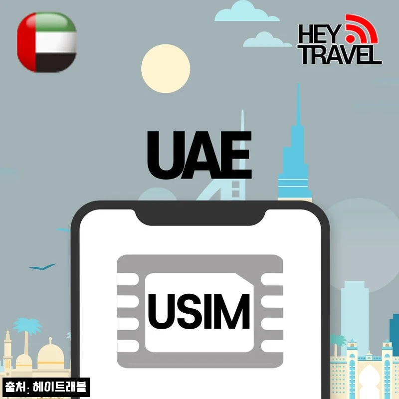 아랍에미리트유심 무제한 UAE 두바이 아부다비 Etisalat 유심칩구매 매일1GB 1일, 출국 전 챙기기 좋은 여행 준비템