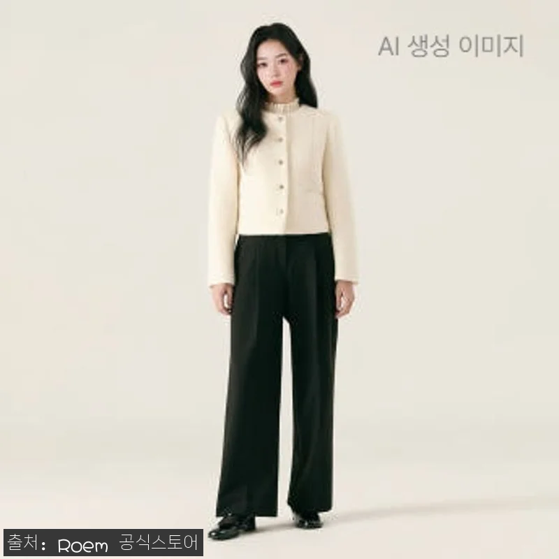 로엠 헤비기모 원턱 와이드 슬랙스_RMTWG11R11, 50% 할인 중이라 구매 전 체크한 정보 9 로엠 헤비기모 원턱 와이드 슬랙스_R 관련 이미지 1