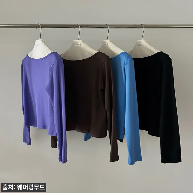 어토프 실켓 보트넥티 4컬러, 베이직 관련 이미지 1