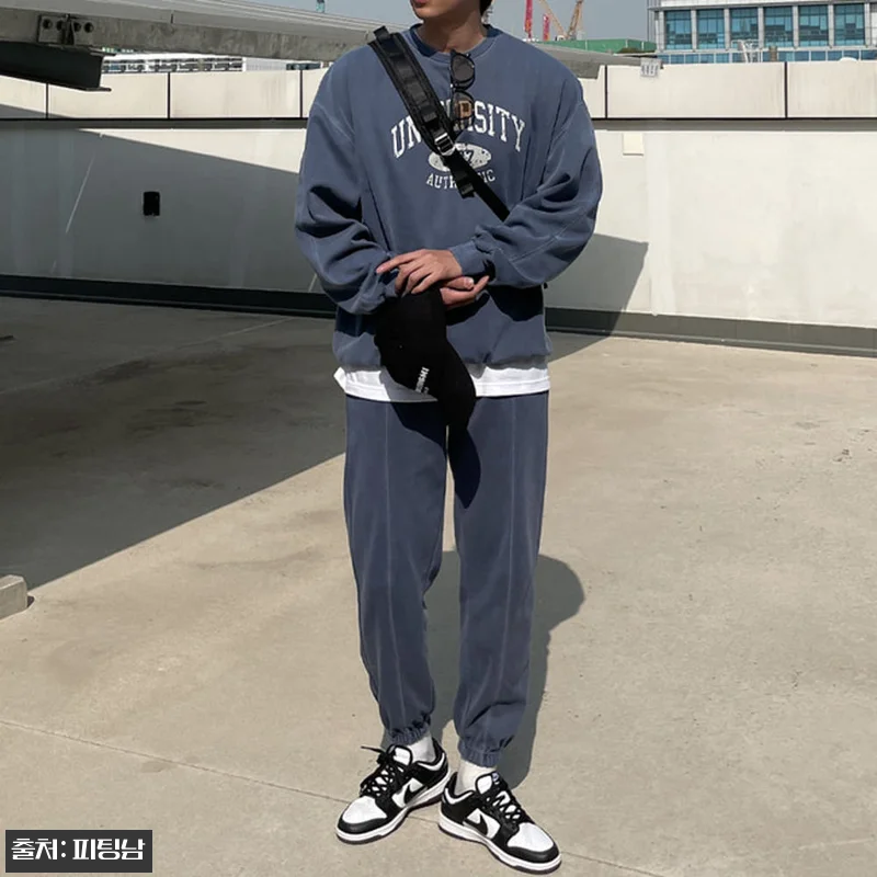 남자 햄튼 피그먼트 면&amp;기모 관련 이미지 1