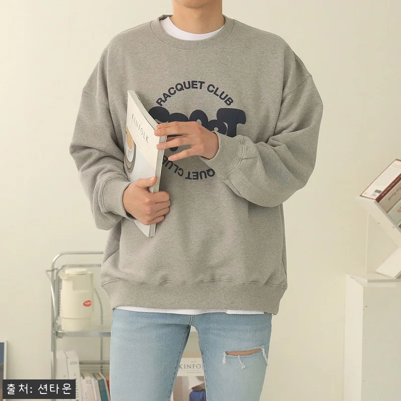 남자맨투맨 레터링 나염 긴팔티, 오버 관련 이미지 1