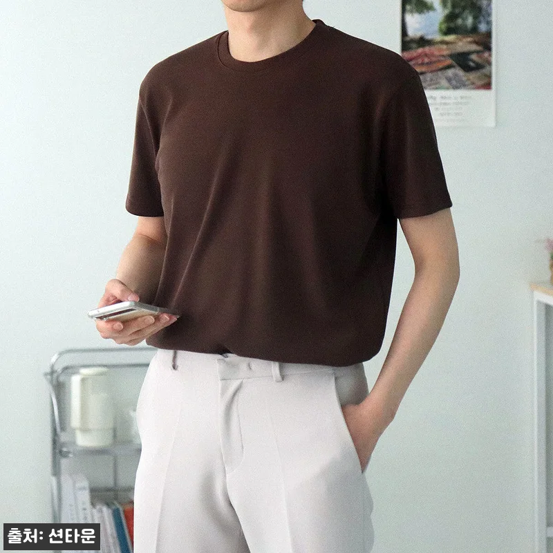남자반팔티 구김없는 아이스 쿨티 머슬 관련 이미지 1