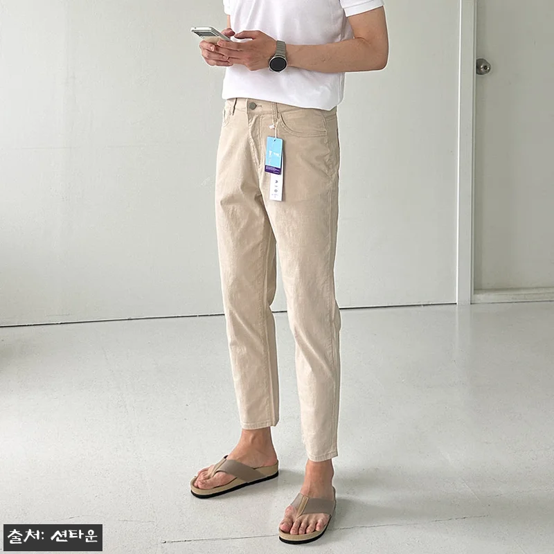 남자여름바지 밴딩 쿨링 린넨팬츠 남자 관련 이미지 1