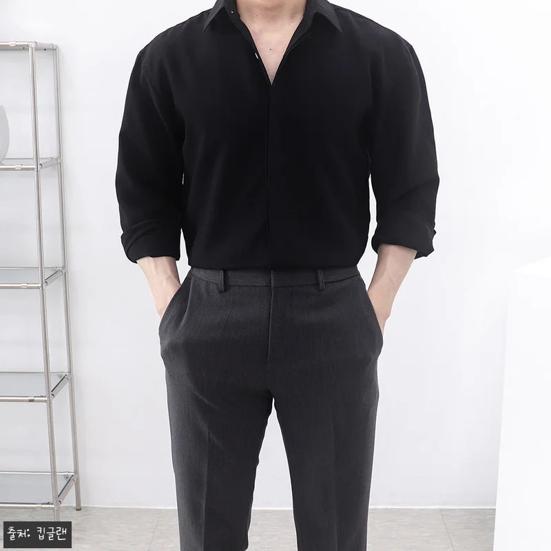 구김없는와이셔츠 검정와이셔츠 남자흰셔츠, 2만원대 무료배송 구매 전 체크 후기 12 구김없는와이셔츠 검정와이셔츠 남자흰셔 관련 이미지 1