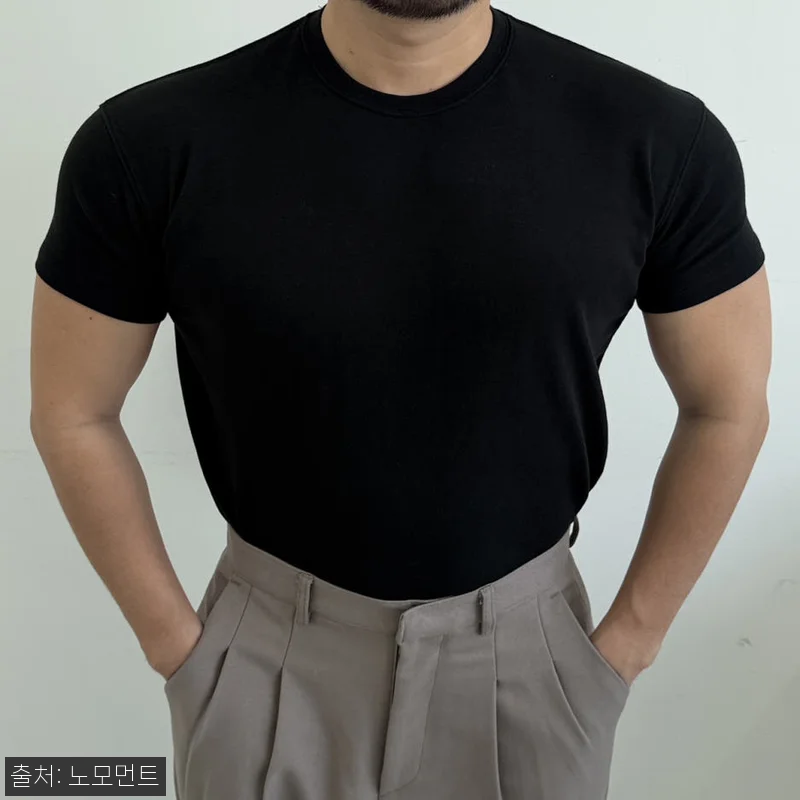 노모먼트 프리미엄 모달 머슬핏 반팔 티셔츠, 무지티 하나도 원단부터 봐야 하는 이유 8 노모먼트 프리미엄 모달 머슬핏 반팔 관련 이미지 1