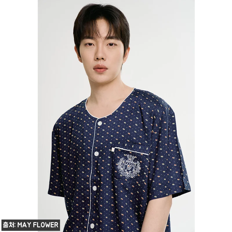 마이펫 남성 여름 반팔 레이온 잠옷 관련 이미지 1