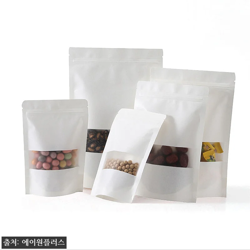 소분봉투 포장 스탠드 커피 사료 봉투 창 지퍼백 5호 크라프트, 70원 할인 중이라 포장 준비할 때 눈여겨볼 아이템 11 소분봉투 포장 스탠드 커피 사료 봉투 관련 이미지 1