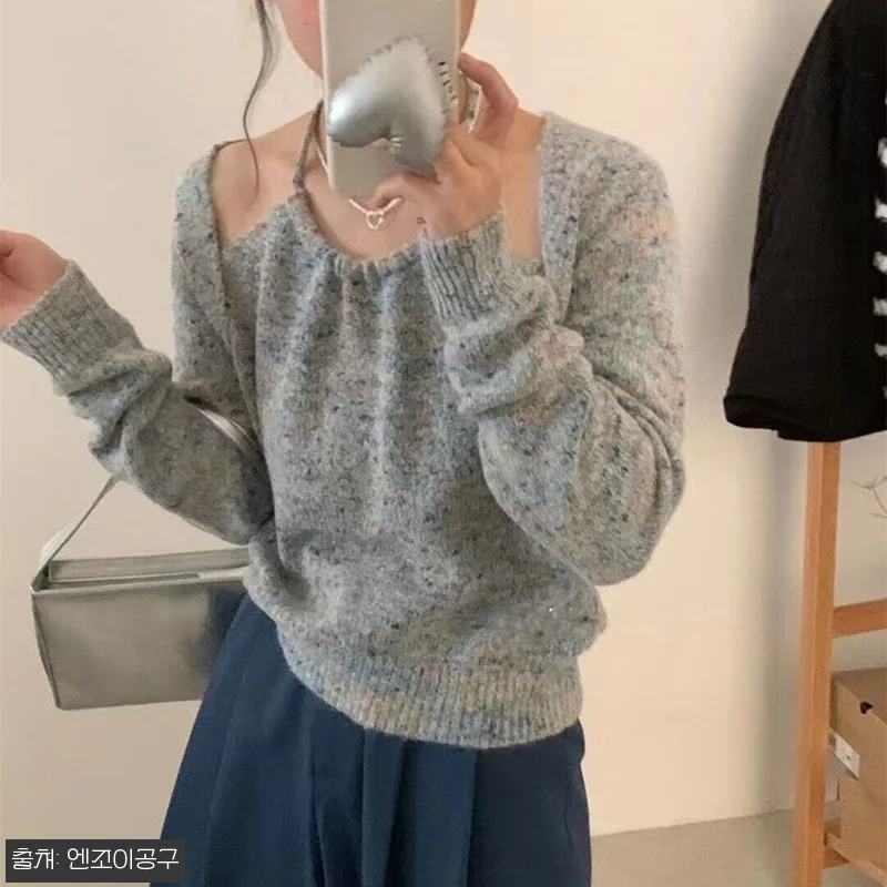 박규영 어깨 트임 니트 한해나 레이어 관련 이미지 2
