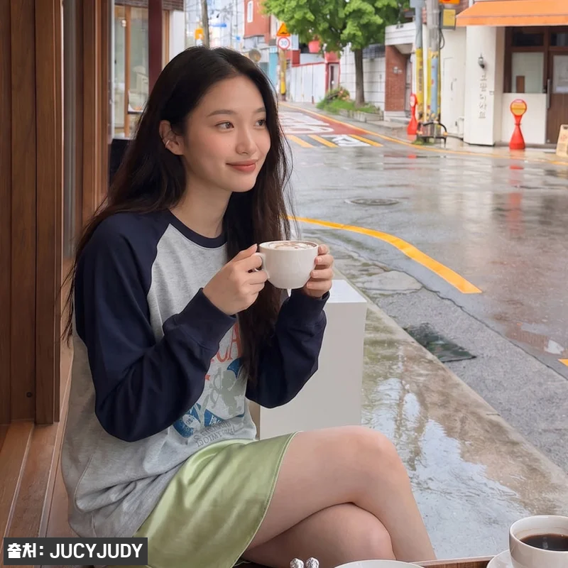 쥬시쥬디 래글런프린트티셔츠 J1TS6 관련 이미지 2