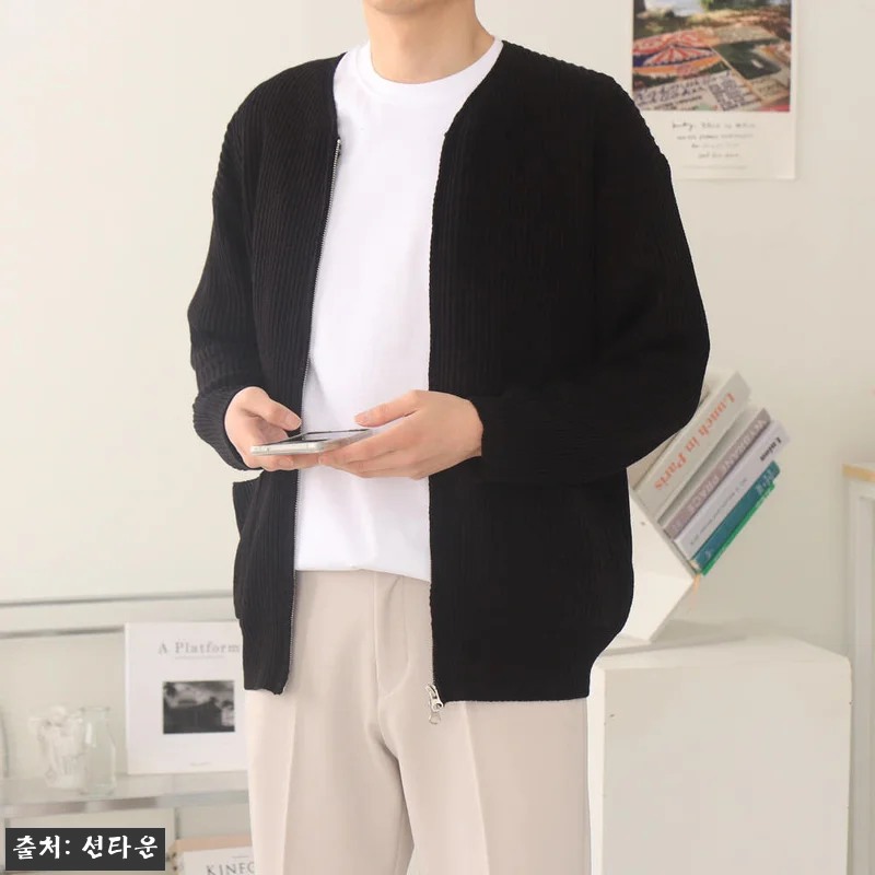 남자가디건 투웨이 집업 니트 가디건, 간절기 데일리룩으로 눈여겨볼 만한 이유 6 남자가디건 투웨이 집업 니트 가디건, 관련 이미지 2