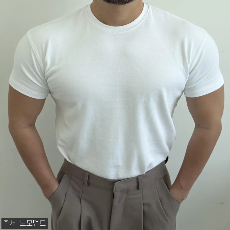 노모먼트 프리미엄 모달 머슬핏 반팔 티셔츠, 무지티 하나도 원단부터 봐야 하는 이유 9 노모먼트 프리미엄 모달 머슬핏 반팔 관련 이미지 2