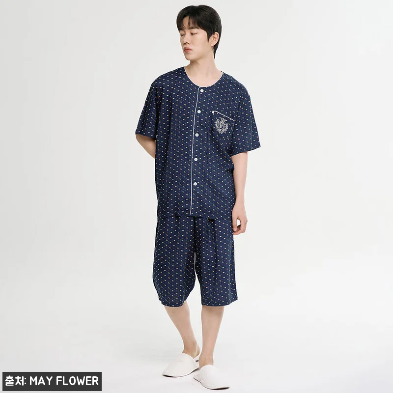 마이펫 남성 여름 반팔 레이온 잠옷 관련 이미지 2