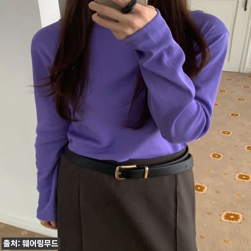 어토프 실켓 보트넥티 4컬러, 베이직 관련 이미지 3