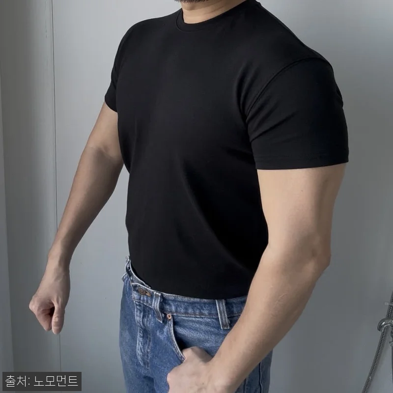 노모먼트 프리미엄 모달 머슬핏 반팔 티셔츠, 무지티 하나도 원단부터 봐야 하는 이유 10 노모먼트 프리미엄 모달 머슬핏 반팔 관련 이미지 3