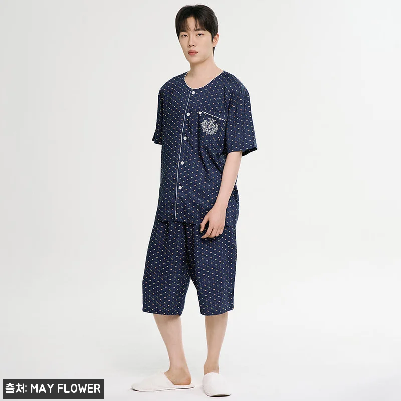 마이펫 남성 여름 반팔 레이온 잠옷 관련 이미지 3