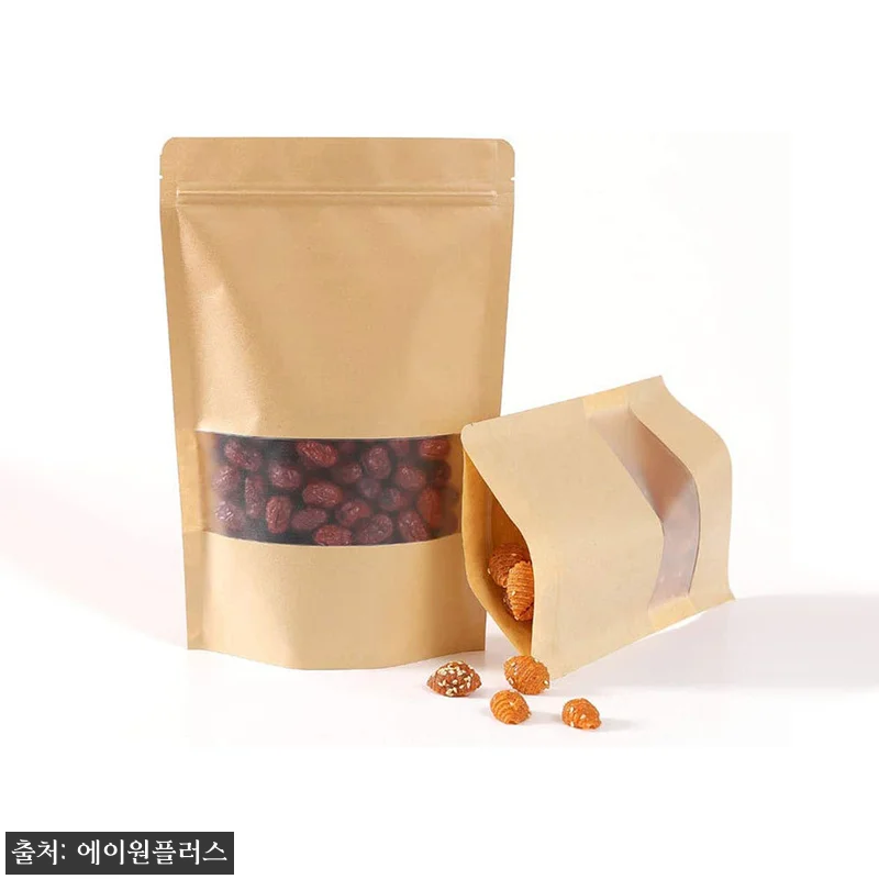 소분봉투 포장 스탠드 커피 사료 봉투 창 지퍼백 5호 크라프트, 70원 할인 중이라 포장 준비할 때 눈여겨볼 아이템 13 소분봉투 포장 스탠드 커피 사료 봉투 관련 이미지 3