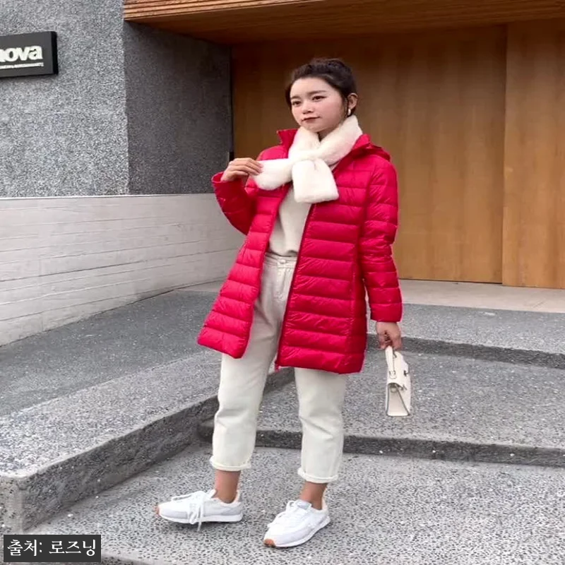 여성 롱 경량패딩 덕다운 7컬러, 빅 관련 이미지 4