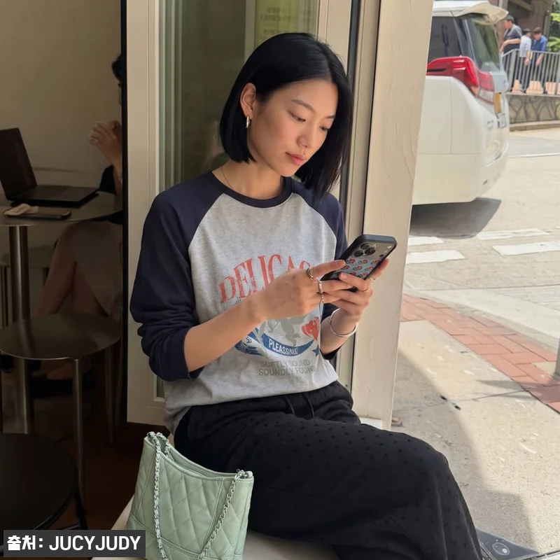 쥬시쥬디 래글런프린트티셔츠 J1TS6 관련 이미지 4