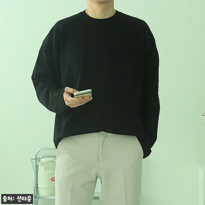 남자긴팔티셔츠 USA코튼 피그먼트 이너 티셔츠, 10가지 컬러로 데일리룩 완성하는 이슈템 15 남자긴팔티셔츠 USA코튼 피그먼트 이 관련 이미지 4