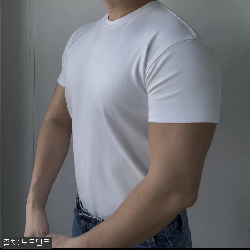 노모먼트 프리미엄 모달 머슬핏 반팔 티셔츠, 무지티 하나도 원단부터 봐야 하는 이유 11 노모먼트 프리미엄 모달 머슬핏 반팔 관련 이미지 4