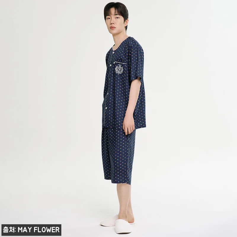 마이펫 남성 여름 반팔 레이온 잠옷 관련 이미지 4