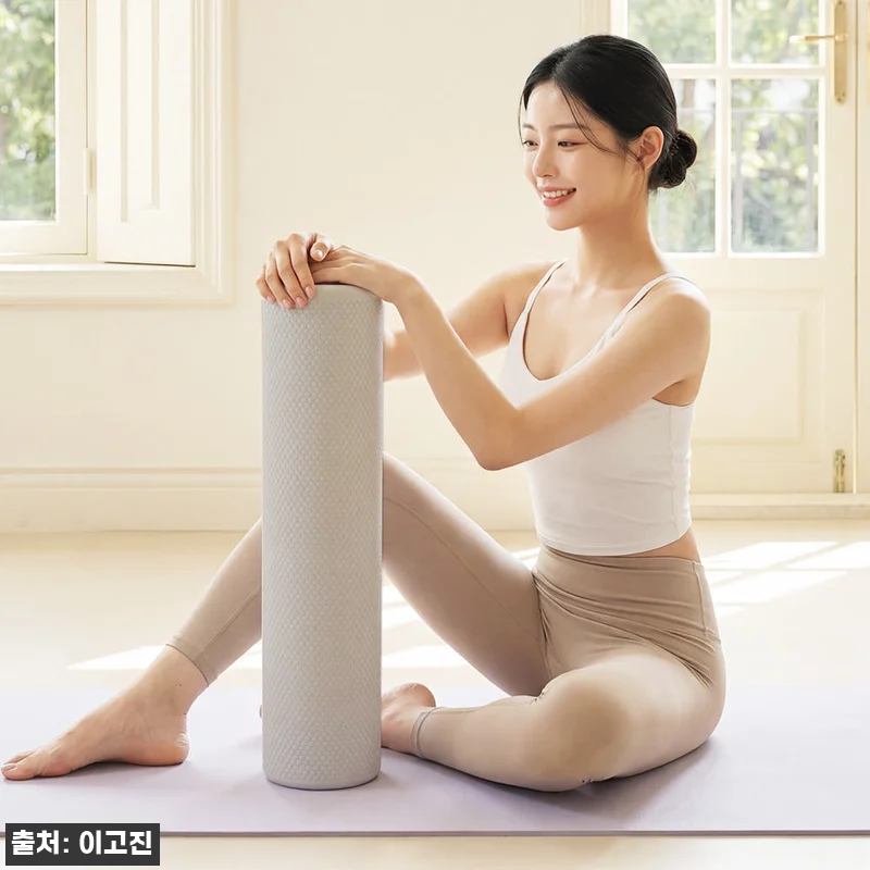 이고진 폼롤러 소프트 EVA 60cm 라이트그레이, 집에서 시작하는 데일리 스트레칭 이슈템 16 이고진 폼롤러 소프트 EVA 60cm 관련 이미지 5