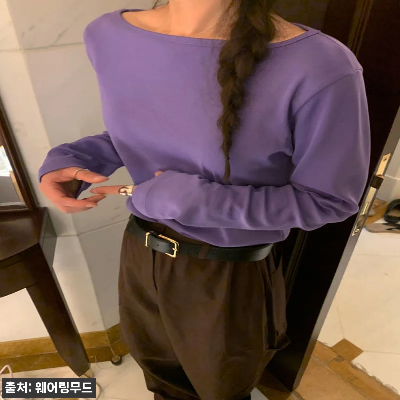 어토프 실켓 보트넥티 4컬러, 베이직 관련 이미지 5