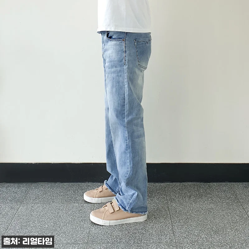 컷팅세미와이드진 남자연청와이드청바지, 연청 워싱에 히든밴딩까지 챙긴 데일리 이슈템 14 컷팅세미와이드진 남자연청와이드청바지, 관련 이미지 5