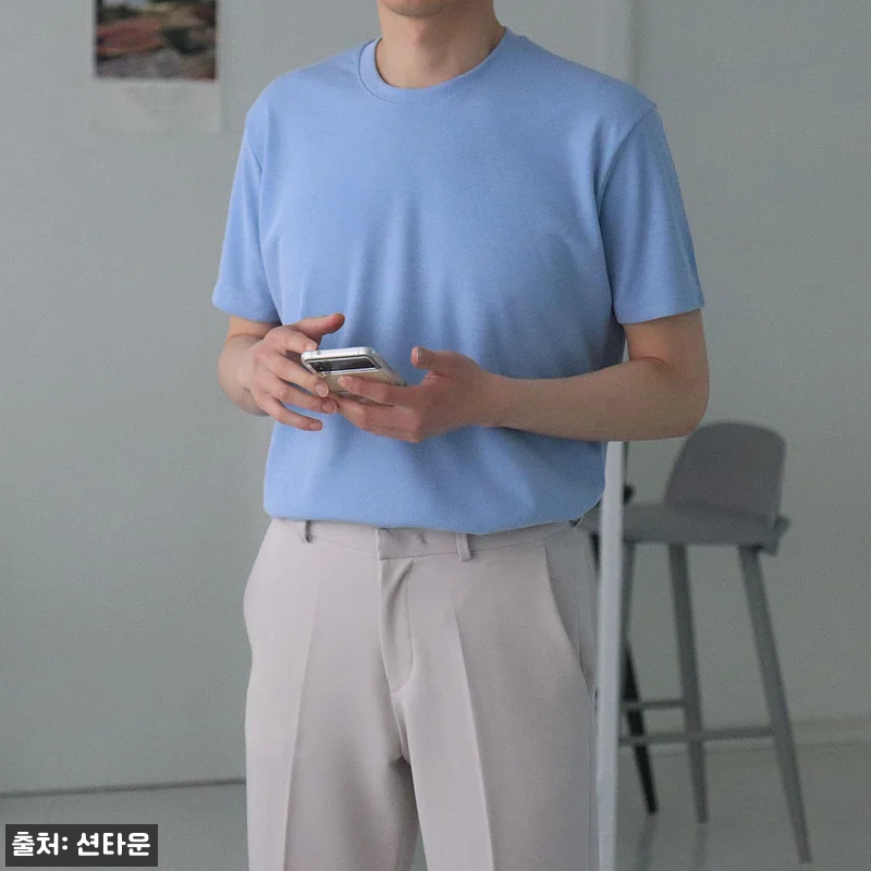 남자반팔티 구김없는 아이스 쿨티 머슬 관련 이미지 5