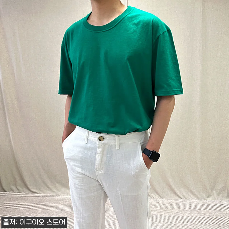 남자 비침없는 부드러운 코마사 오버핏 레이어드 반팔, 17,900원으로 체크한 데일리 이너템 16 남자 비침없는 부드러운 코마사 오버핏 관련 이미지 5