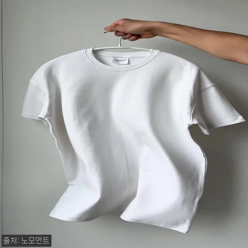 노모먼트 프리미엄 모달 머슬핏 반팔 티셔츠, 무지티 하나도 원단부터 봐야 하는 이유 12 노모먼트 프리미엄 모달 머슬핏 반팔 관련 이미지 5