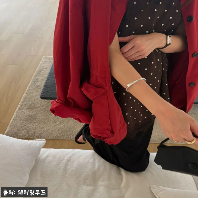 블랙당일 바스켓 폴카 도트 뷔스티에 관련 이미지 6