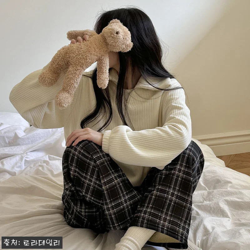 기모잠옷바지 체크 여성 홈웨어, 겨울에 눈여겨볼 포근한 수면바지 구매 전 체크 17 기모잠옷바지 체크 여성 홈웨어, 겨울 관련 이미지 6